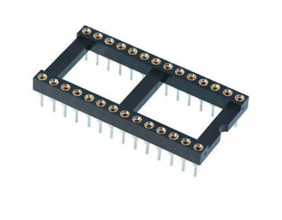 Connector | Electro - Mechanical | 28 Pin DIP IC Base/Socket WIDE ...